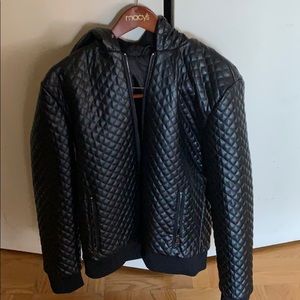 INC black jacket with hood size M